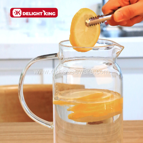 Ice Tea Glass Pitcher Borosilicate Glass Jug